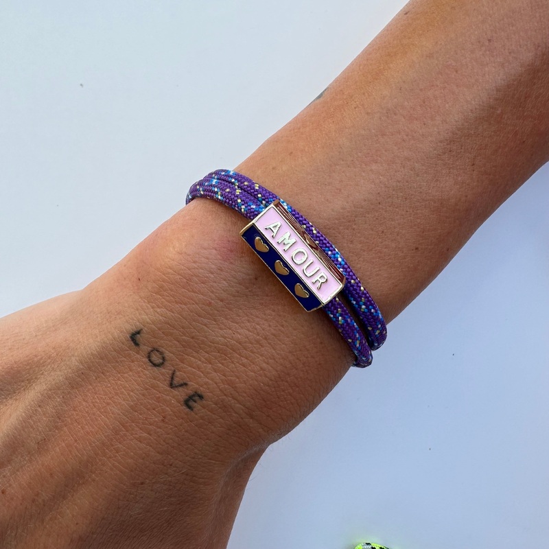 AMOUR PURPLE ROPE BRACELET