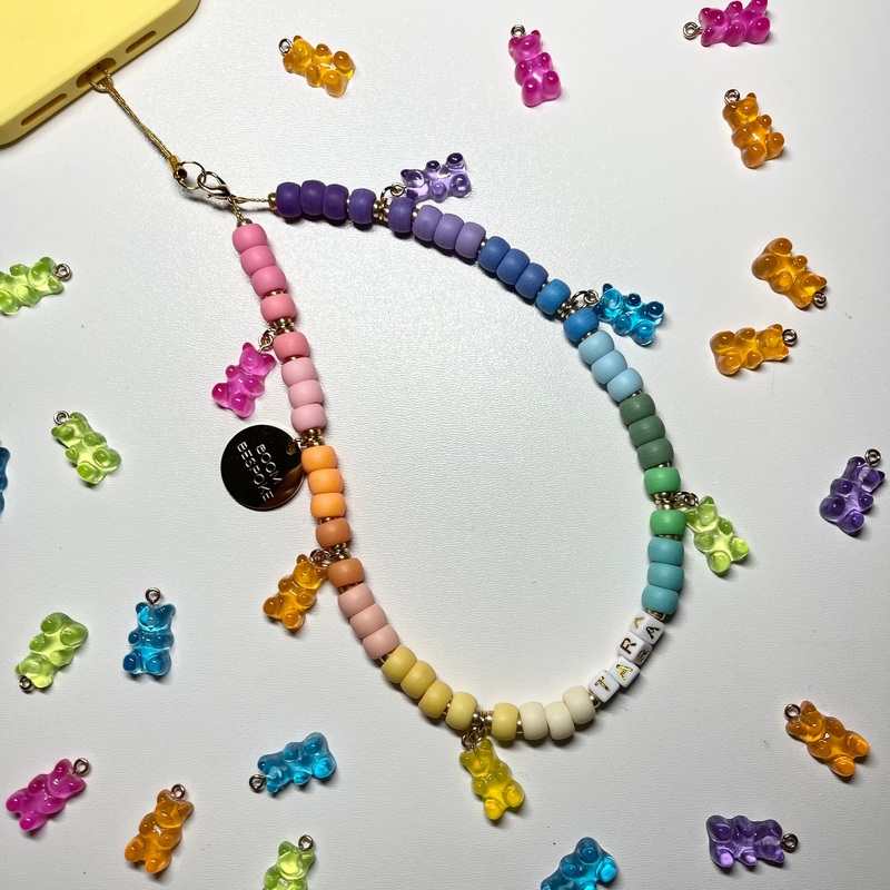 “BOOMBOW BEAR”  PHONE BEADS