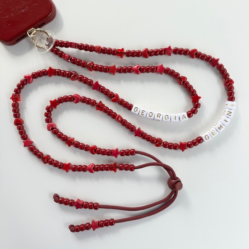 BORDEAUX OR BURGUNDY? ADJUSTABLE CROSSBODY PHONE STRAP