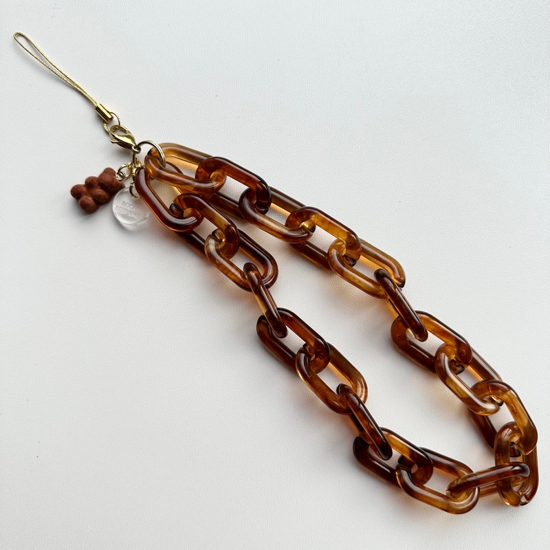 CARAMEL  PHONE CHAIN CHARM