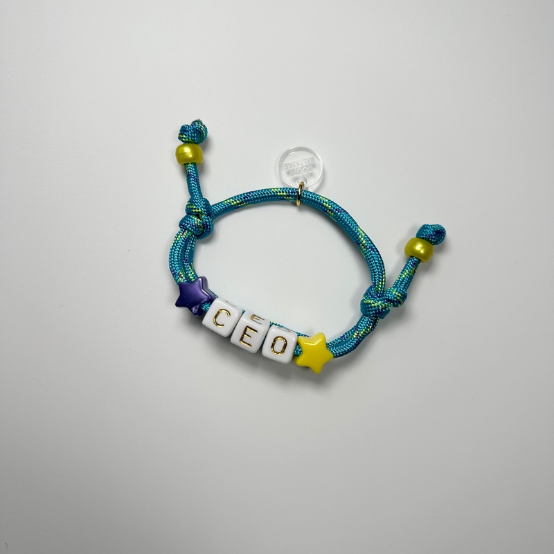 CEO STAR BEADED ROPE BRACELET