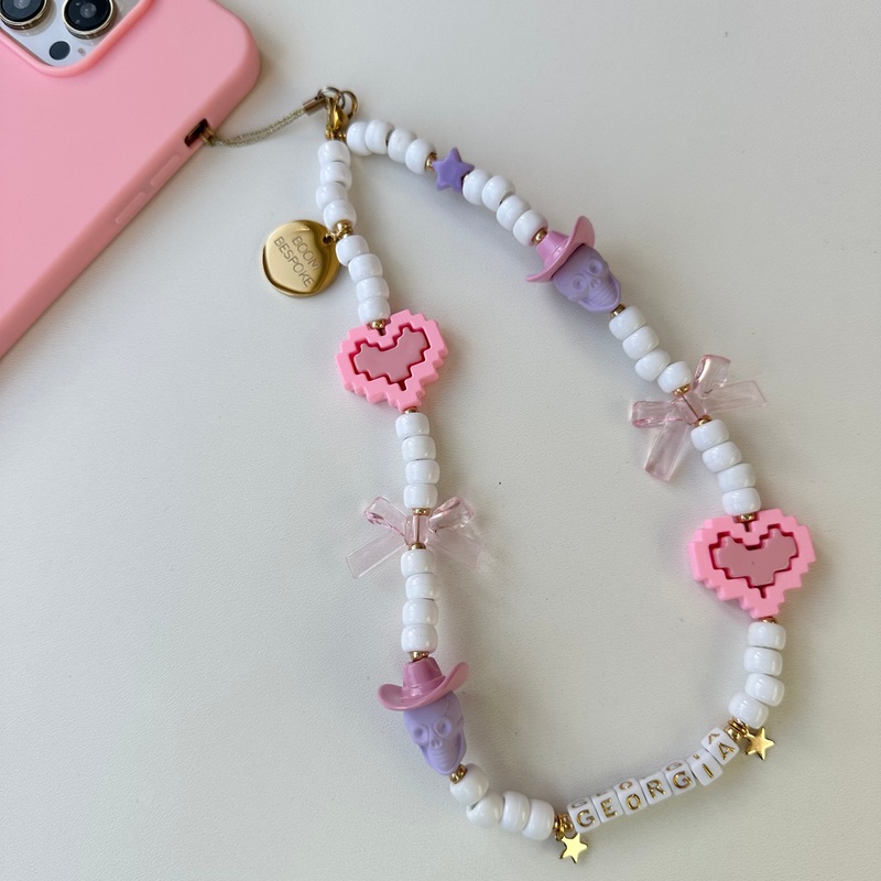 COWGIRL BOWS  PHONE BEADS