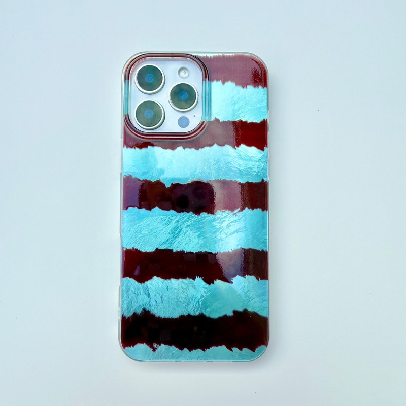 BURGUNDY BREEZE HIGH SHINE IPHONE CASE