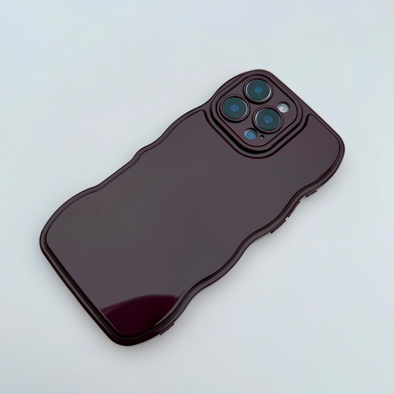 BURGUNDY WAVEY IPHONE CASE