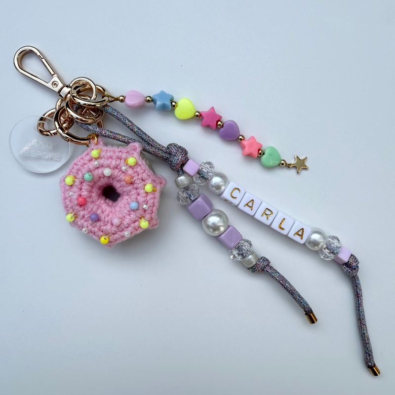 DONUT TOUCH MY BAG  BAG CHARM