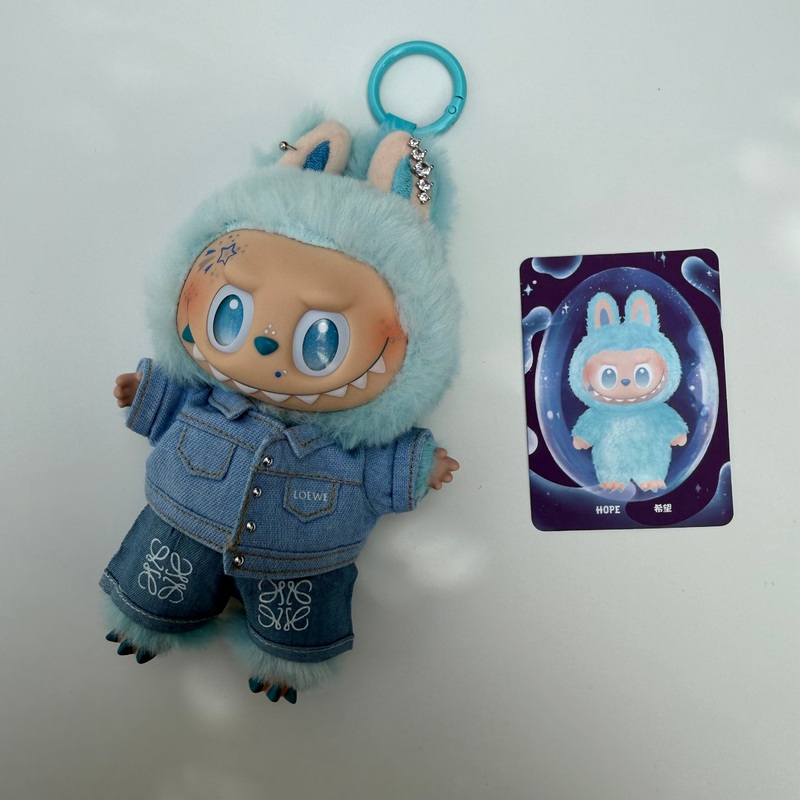 DOUBLE DENIM HOPE BIG ENERGY  LABUBU