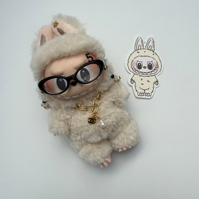 GLASSES SOYMILK  LABUBU