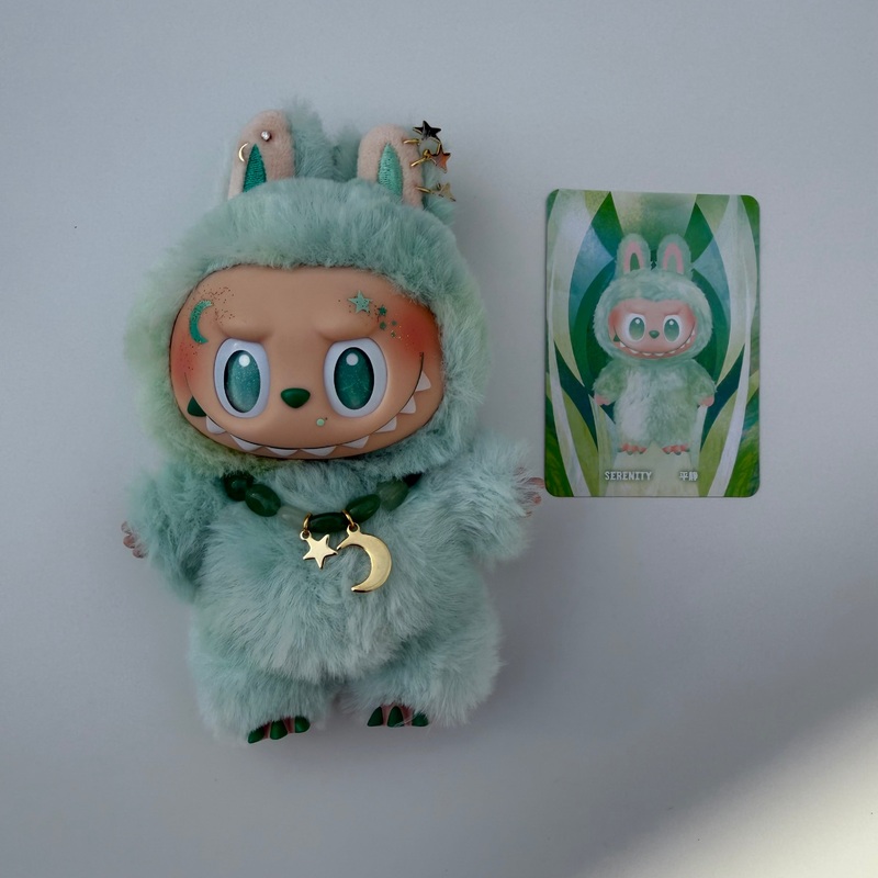 MOON WITH AVENTURINE SERENITY BIG ENERGY  LABUBU