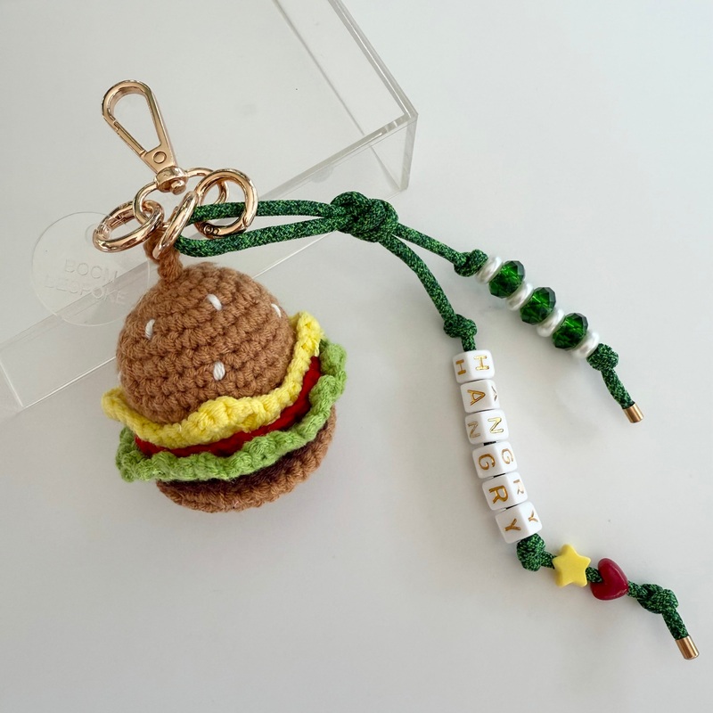 THE BURGER  BAG CHARM/KEYRING