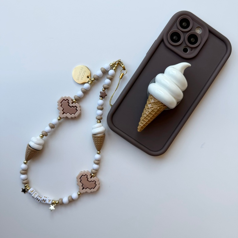 VANILLA ICE CREAM  PHONE BEADS