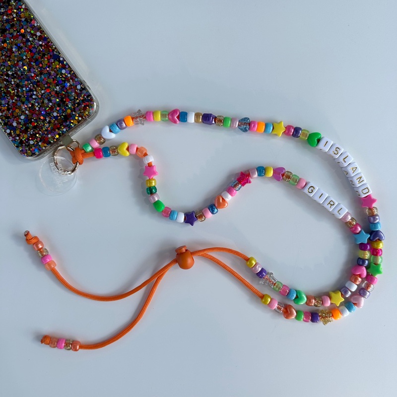 VITAMIN C ORANGE ADJUSTABLE CROSSBODY PHONE STRAP