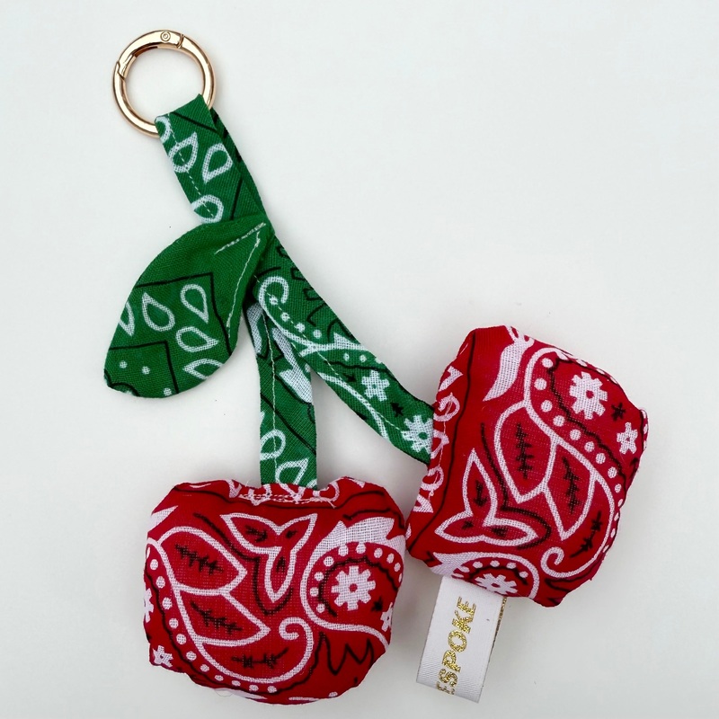 BANDAA BONITA BANDANA CHERRY BAG CHARM BY