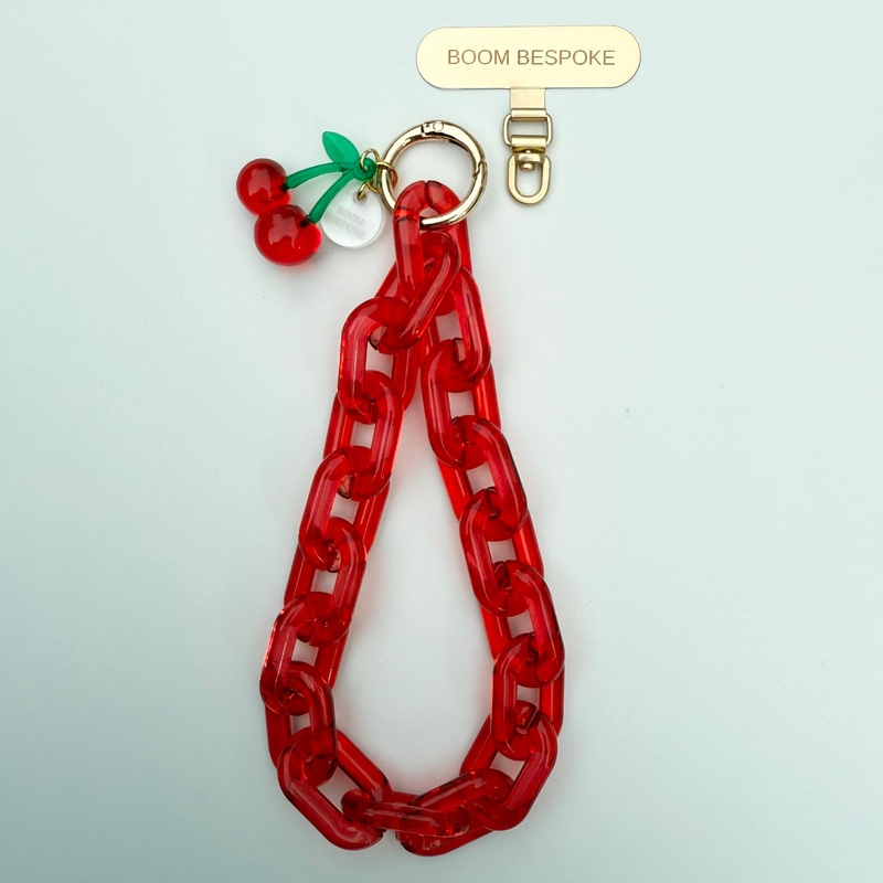 CHERRY MARASCHINO  PHONE CHAIN CHARM