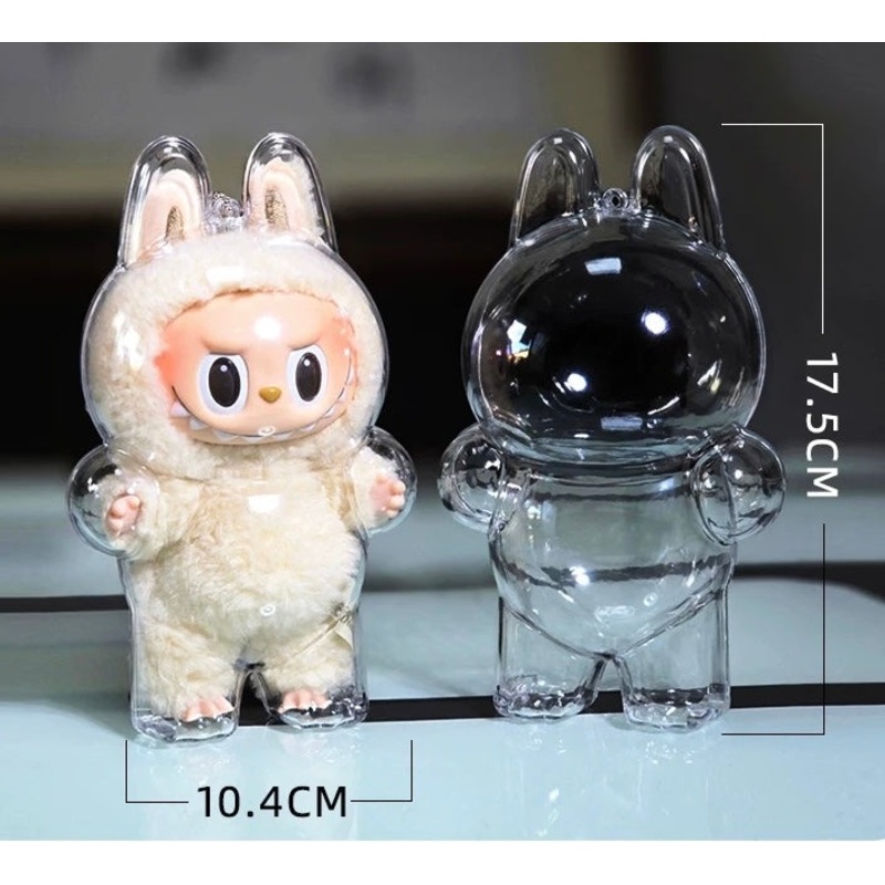 Clear protective case for Labubu The Monsters Tasty Macaron