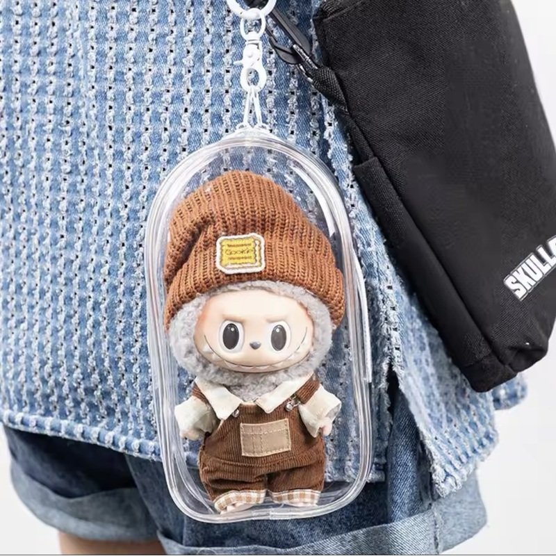 Clear storage case for Labubu/Vinyl Plush Dolls