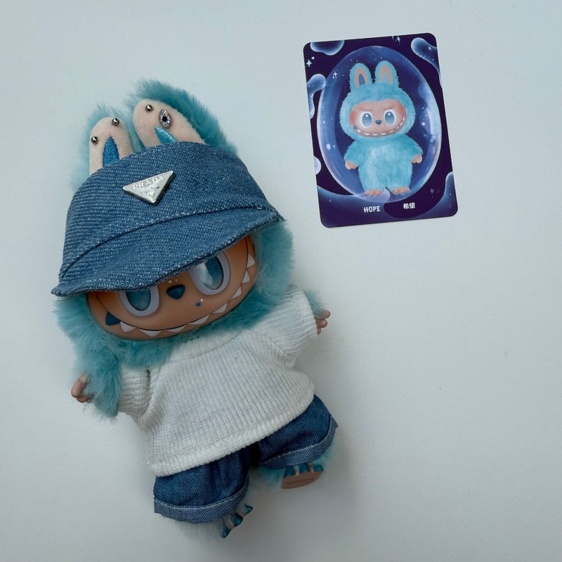 DENIM HAT HOPE BIG ENERGY  LABUBU