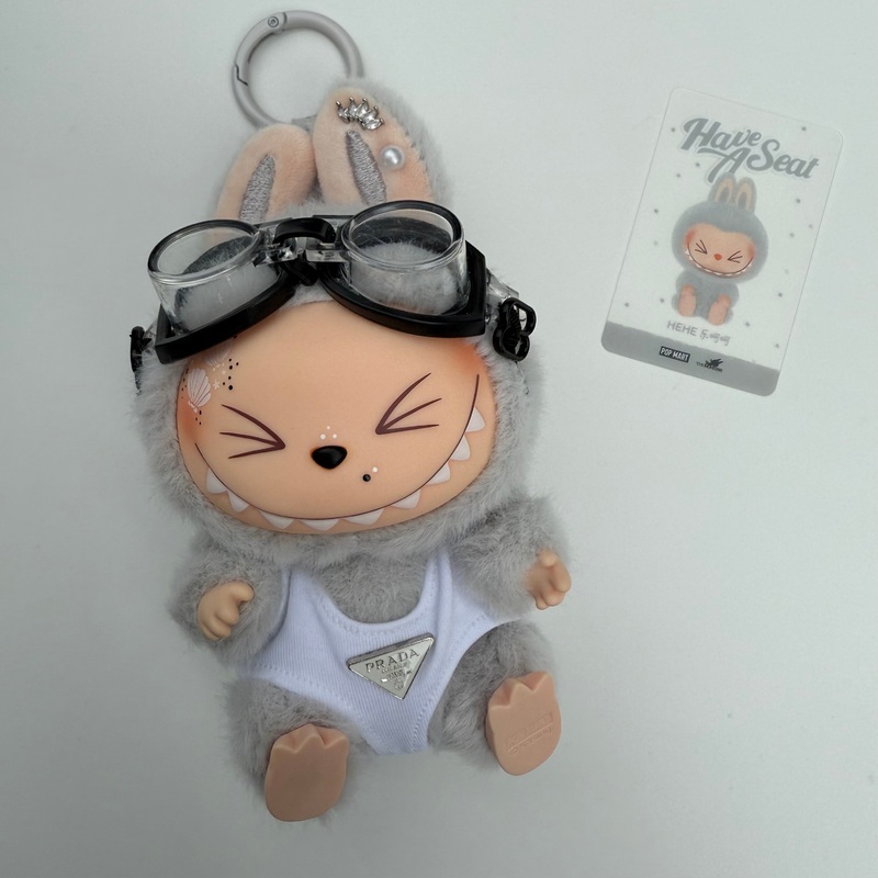 GOGGLES WHITE HEHE  LABUBU