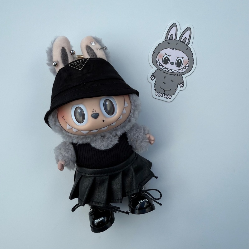 LEATHER SKIRT SESAME BEAN  LABUBU