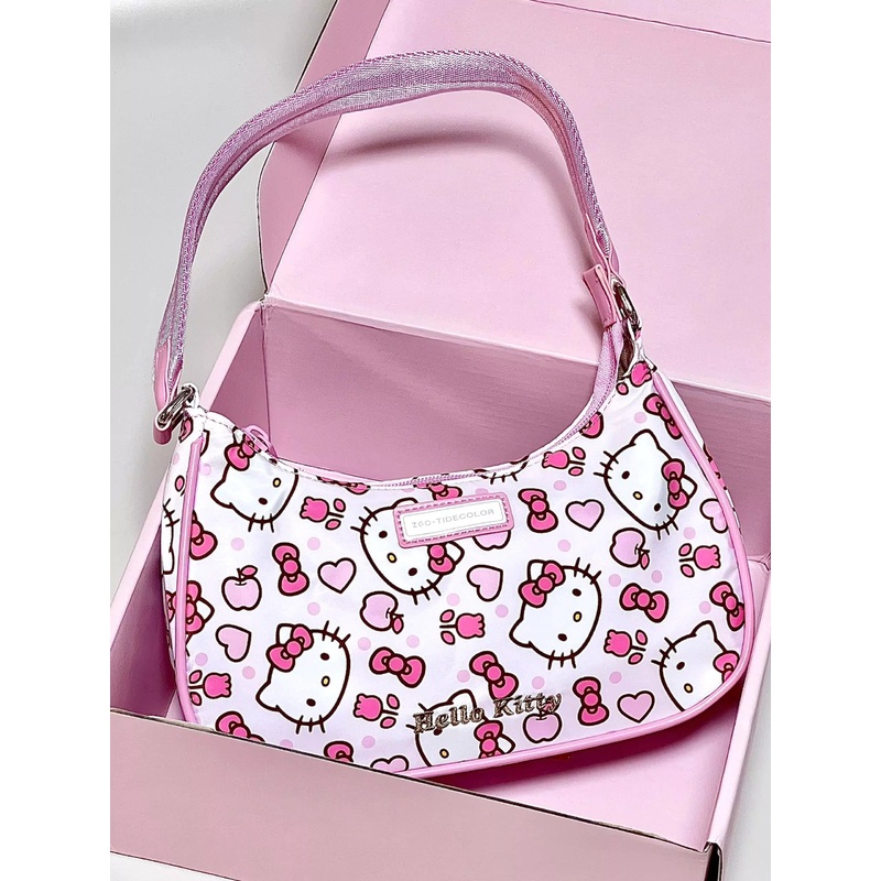 Sanrio Y2K Nylon Shoulder Bag With Gift Box