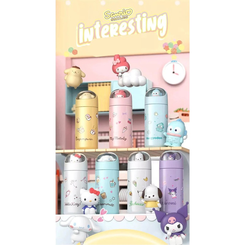 Sanrio Space Capsule Water Thermos Bottles (350m)