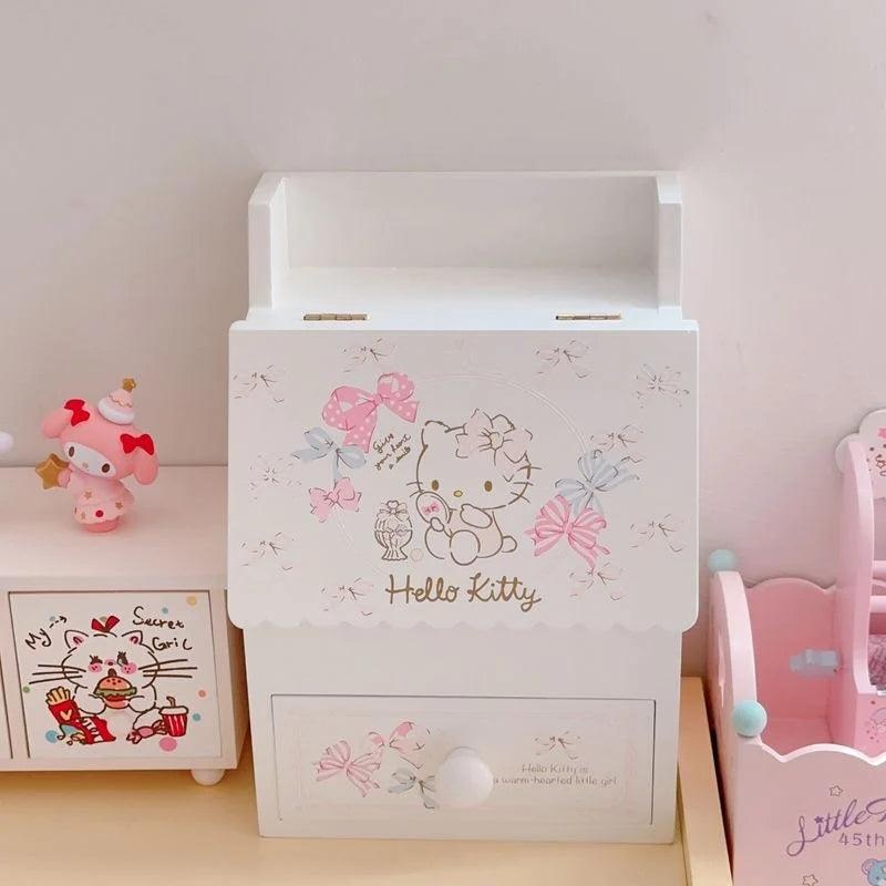 Sanrio Wooden Drawer With Mirror Inside