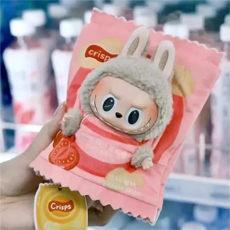 Labubu Chips Bag Costume Plush Outfit