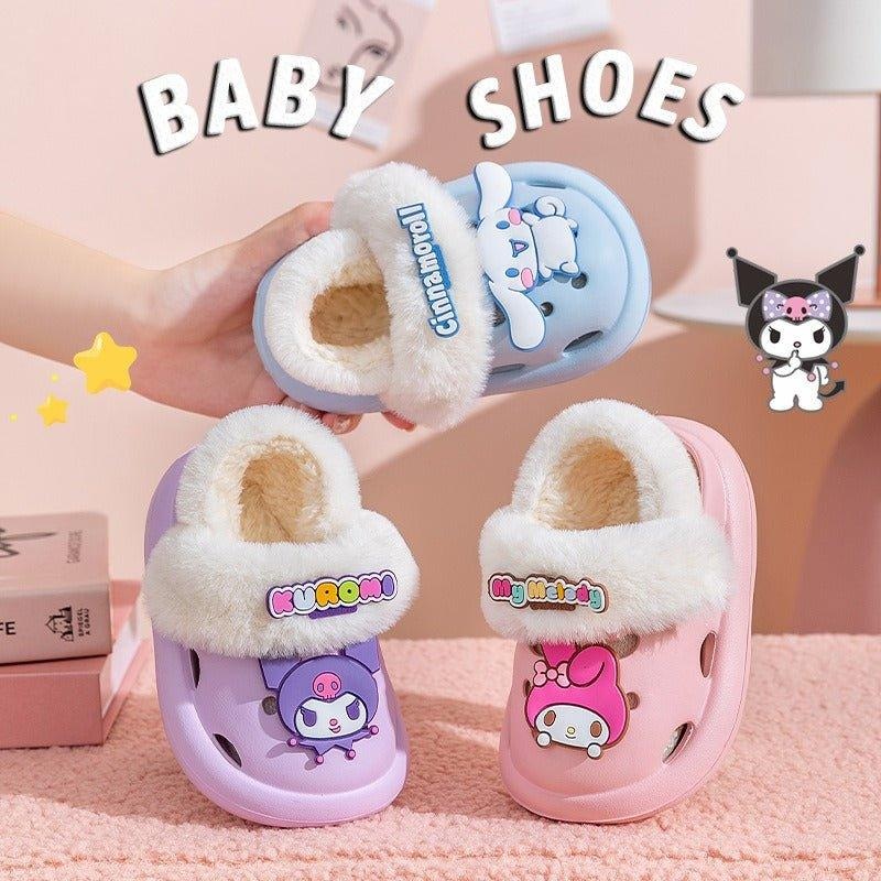 Sanrio Clogs Kids’ Fleece Sandals (Removable Fleece)