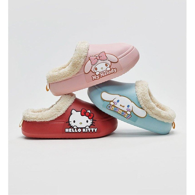 Sanrio Fleece Slides