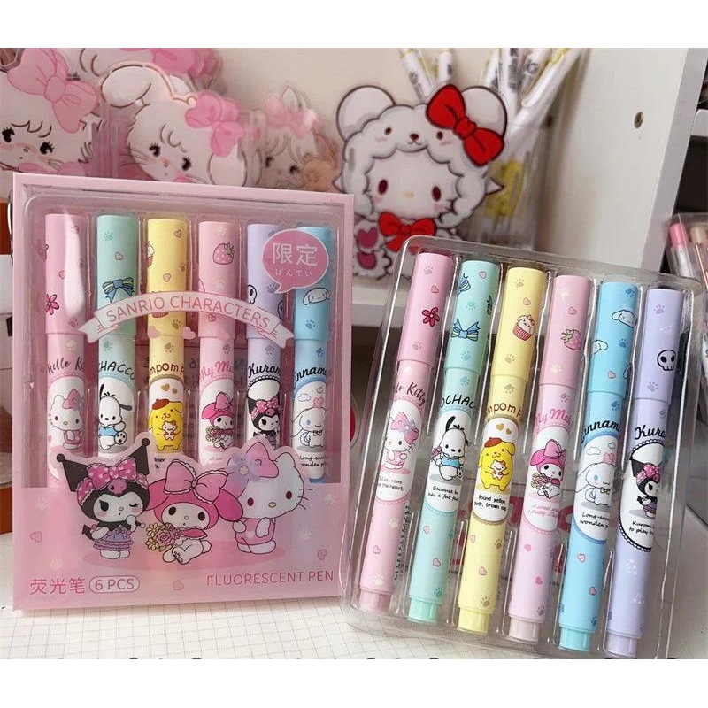 Sanrio Highlighters (6 PCs)