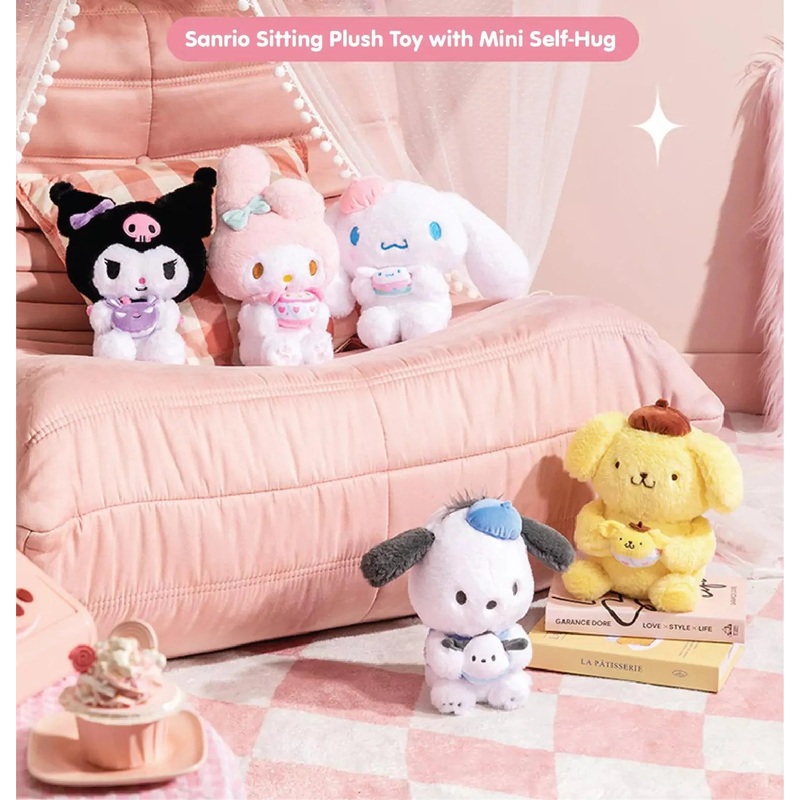 Sanrio Sitting Plush Toy with Mini Self-Hug