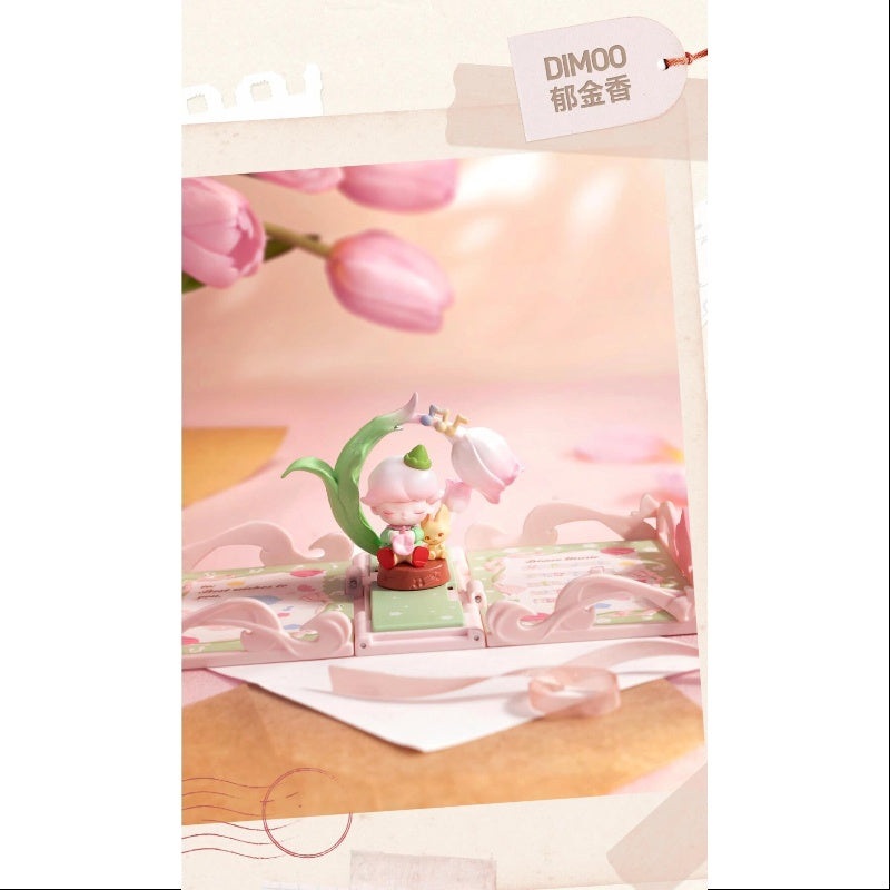 DIMOO Pop Mart Gift For You Greeting Card Series DIMOO Tulip