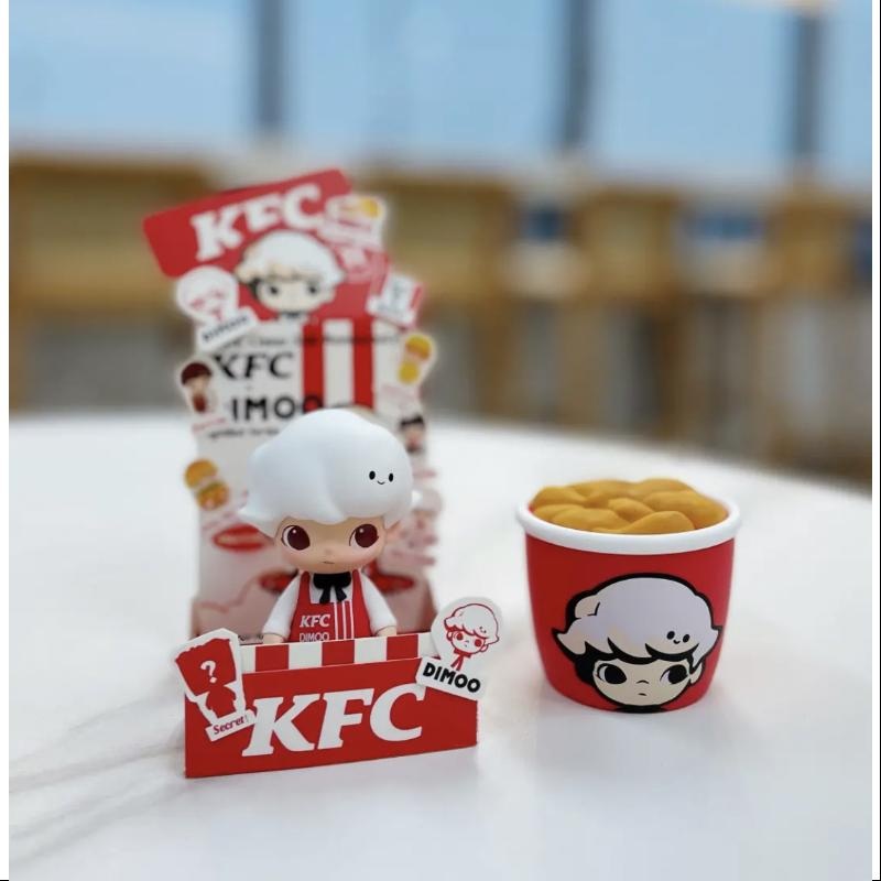 DIMOO Pop Mart DIMOO KFC China 35th Anniversary BUCKET Series secret DIMOO  Ace Fried Chicken 1/288)