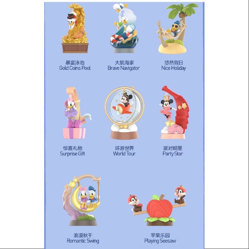 Pop Mart The Wonderful Dreams of Mickey and His Friends Series Scene Sets Whole Set Opened
