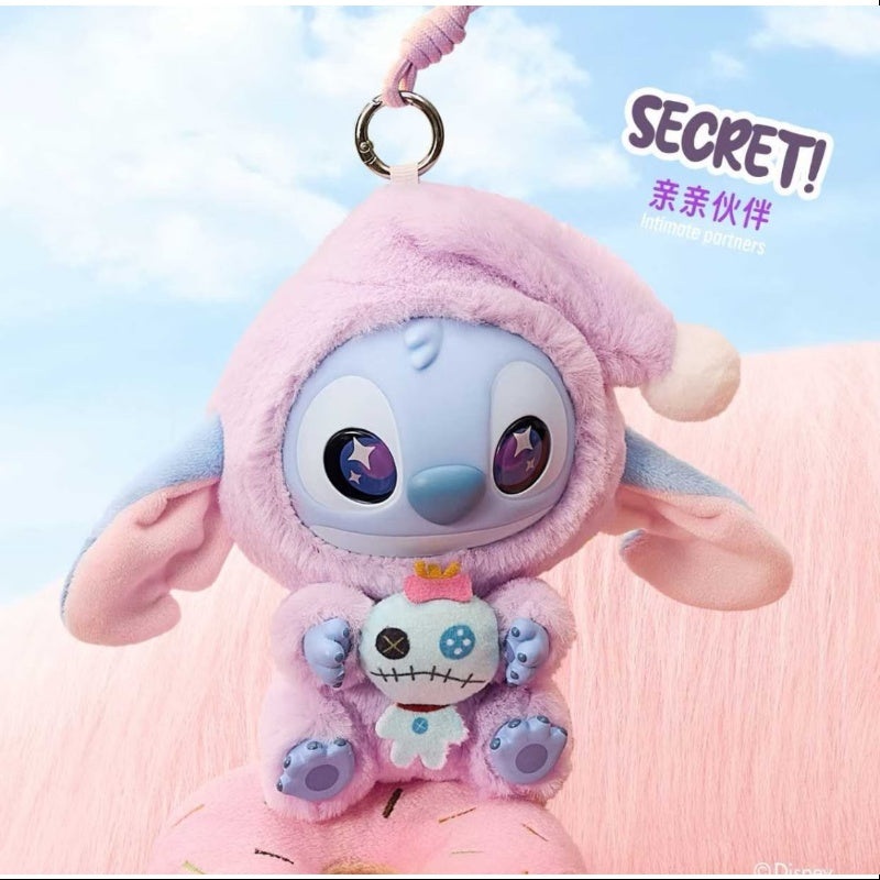 Disney Stitch Eat Something Before Sleep Series Vinyl Plush Pendant Secret intimate partners(1/72)