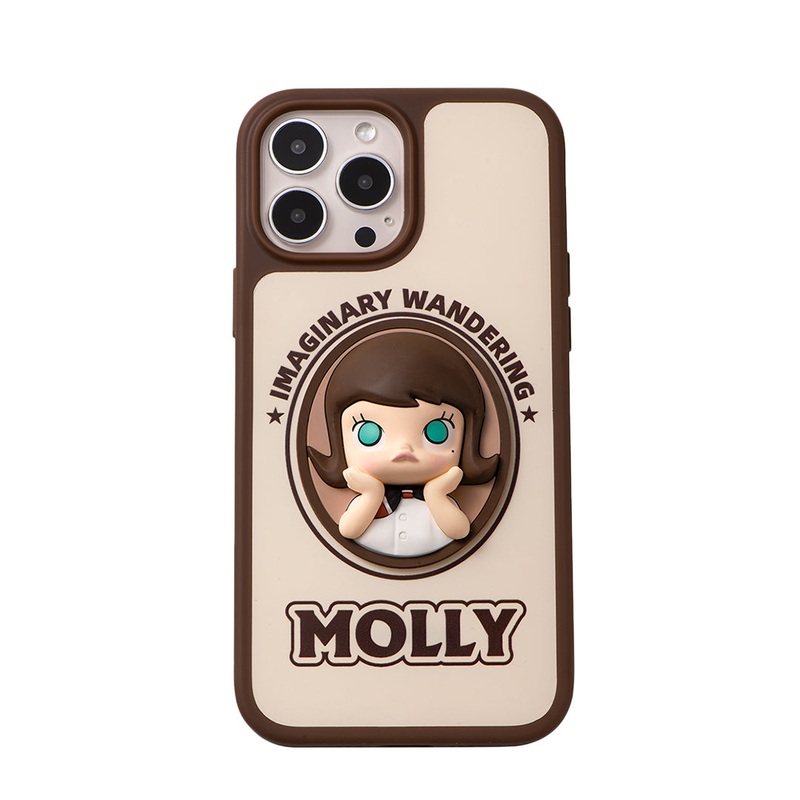 POP MART Molly Imaginary Wandering Series Phone Case for iPhone 14 Pro/14 Pro Max