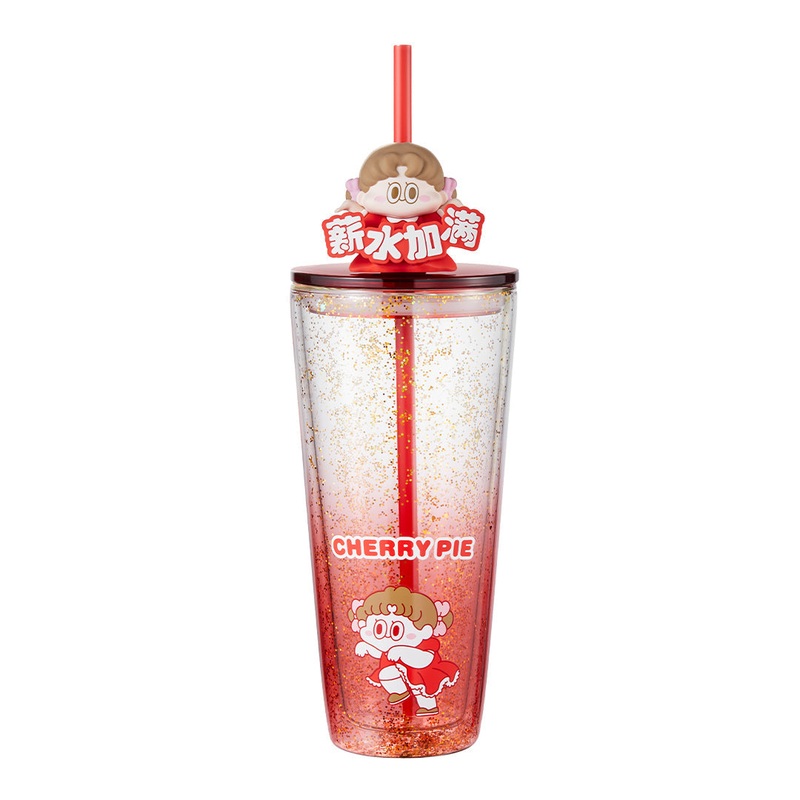 POP MART CHERRYPIE Standard Love Dance Daily Work Series – Straw Cup