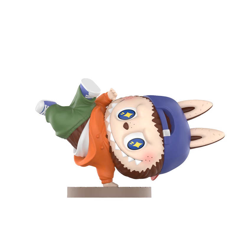 POP MART The Monsters LABUBU Hip-hop Girl 100% Gigurine