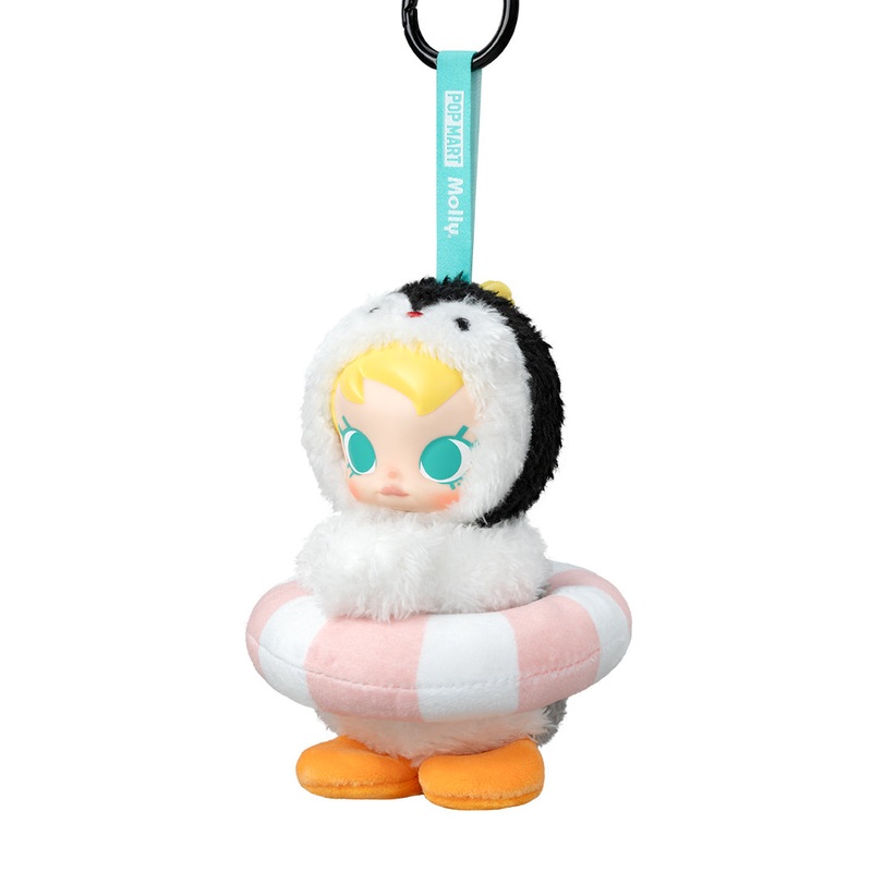 POP MART Baby Molly  Pingu Happy Fishing Series Vinyl Plush Pendant Blind Box