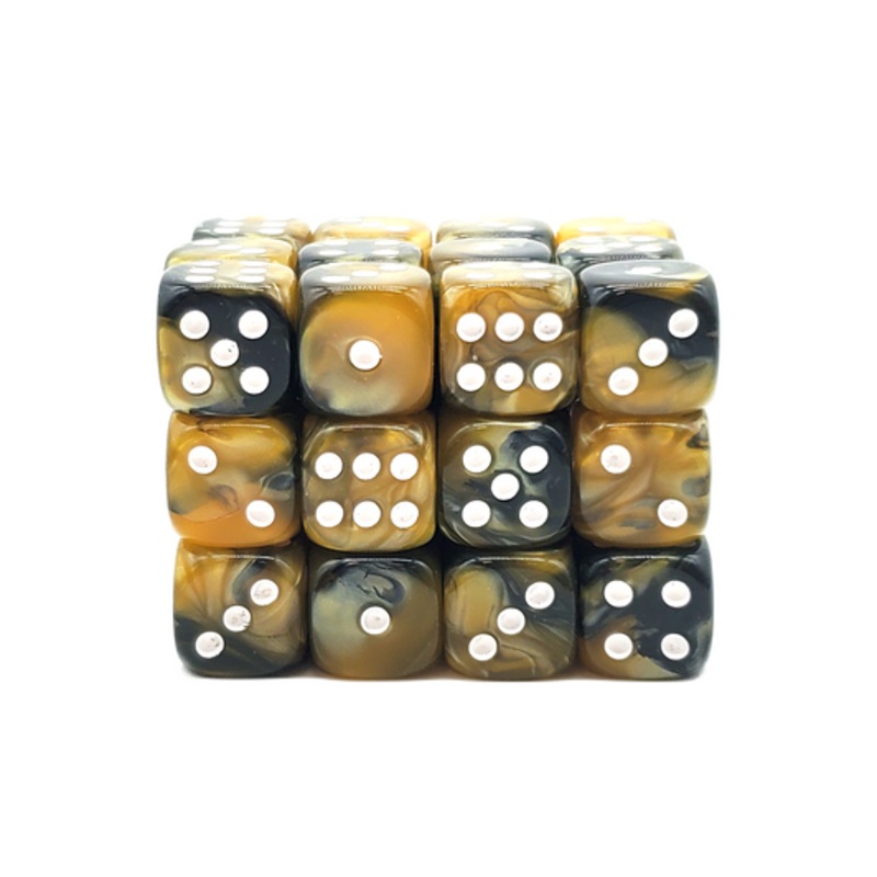 D6 36ct 12mm – Vorpal – Black & Gold