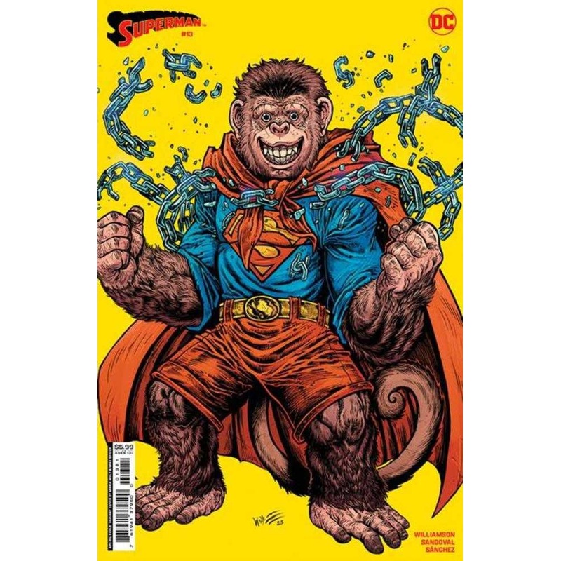Superman #13 Cover F Maria Wolf April Fools Beppo The Super Monkey Card Stock Variant (House Of Brainiac)