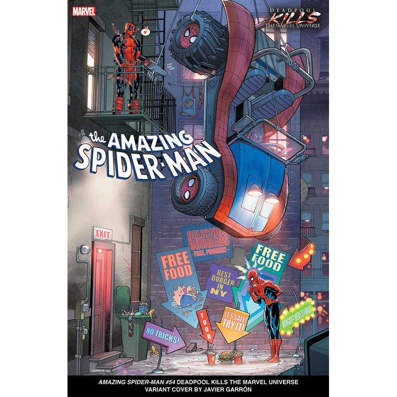 Amazing Spider-Man #54 Javier Garron Deadpool Kills The Marvel Universe Variant
