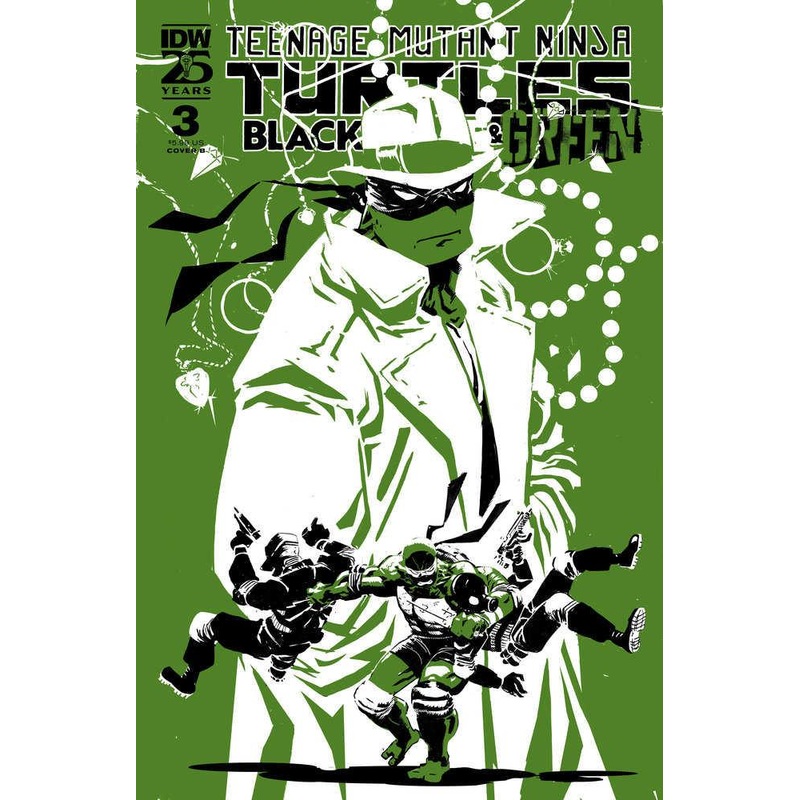 Teenage Mutant Ninja Turtles: Black, White, And Green #3 Variant B (Rossmo)