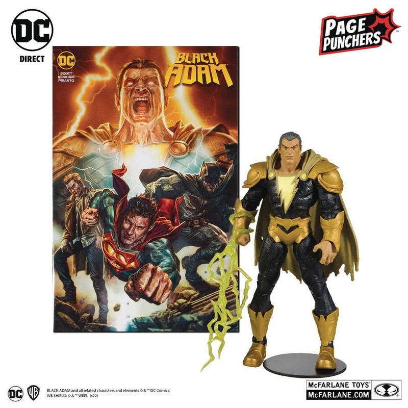 DC Direct Black Adam Wv1 Black Adam 7in Action Figure W/Comic Case