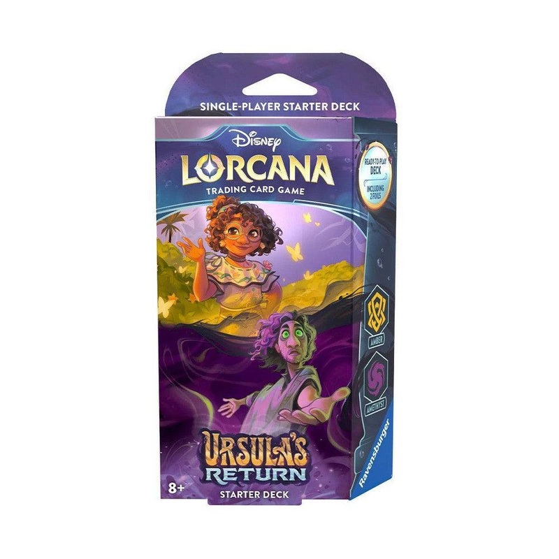 Disney Lorcana Trading Card Game: Ursula’s Return Amber and Amethyst Starter Deck