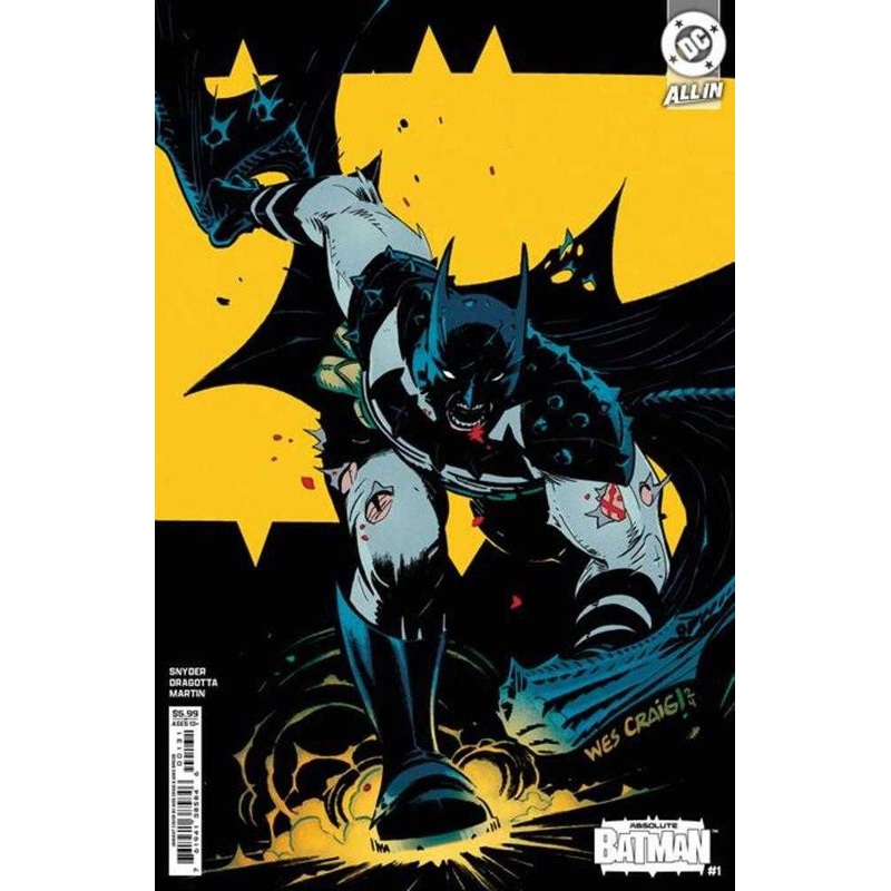 Absolute Batman #1 Cover B Wes Craig Card Stock Variant