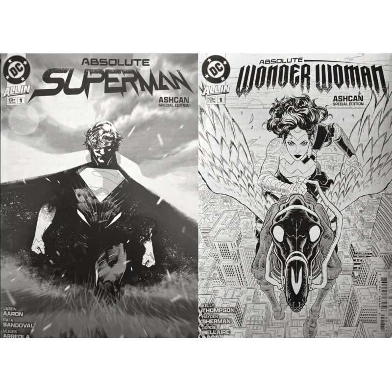 ABSOLUTE SUPERMAN AND ABSOLUTE WONDER WOMAN NYCC ASHCAN SPECIAL EDITION