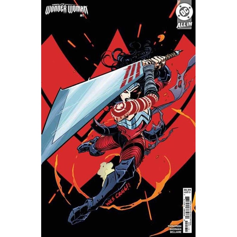 Absolute Wonder Woman #1 Cover B Wes Craig Card Stock Variant