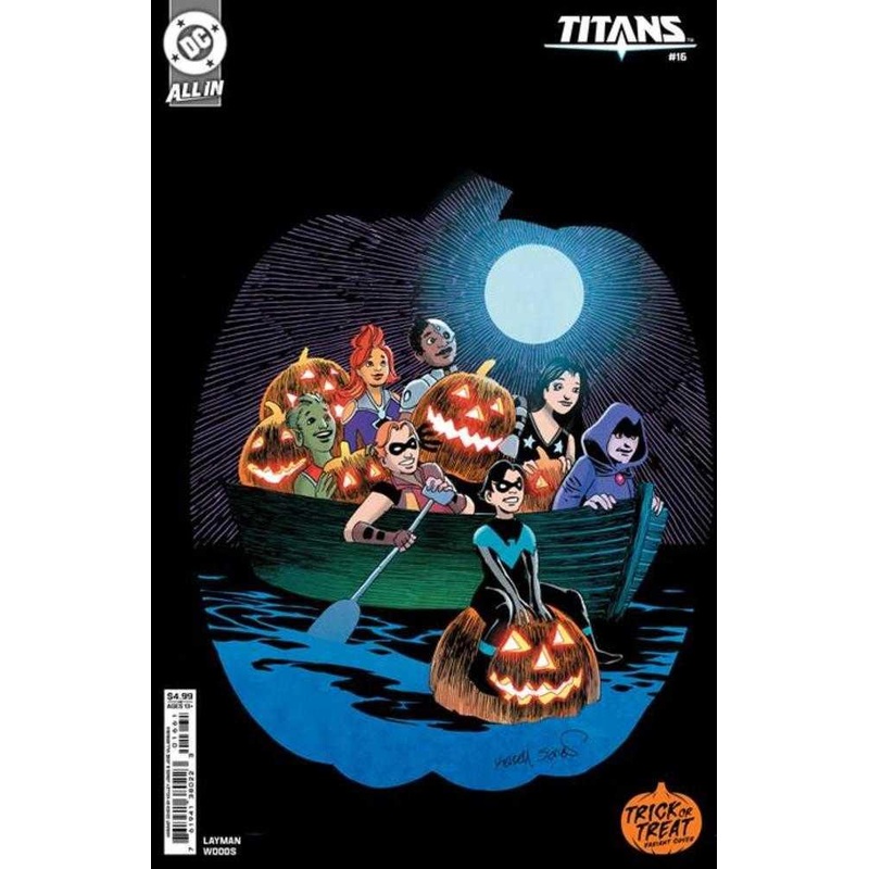 Titans #16 Cover D Kelley Jones Trick Or Treat Card Stock Variant