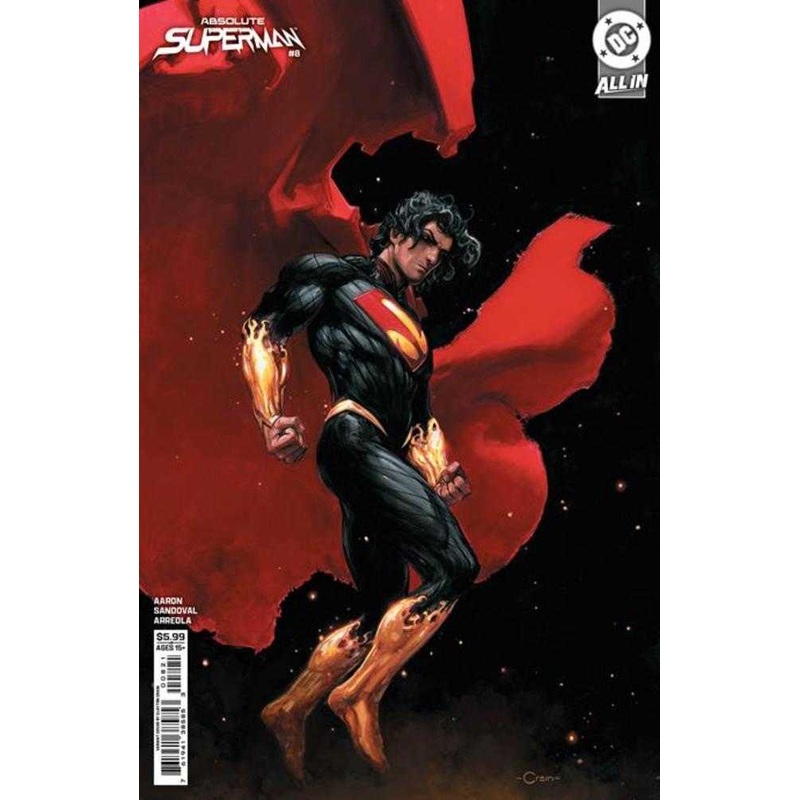Absolute Superman #8 Cover B Clayton Crain Card Stock Variant