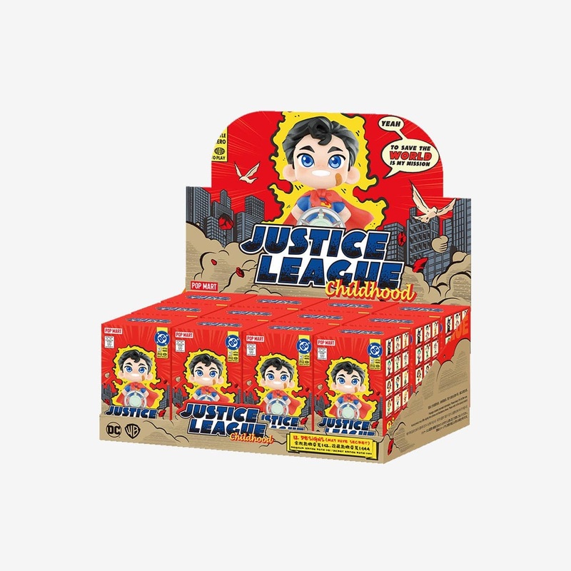 POP MART Justice League Childhood Series Figures – Full Box